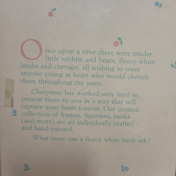 Vintage Cotton Candy Charpente Ceramic Elephant Frame - Picture 7 of 7